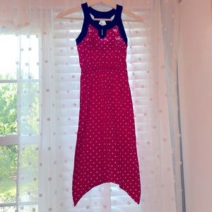 Heartstrings Girls Dress, Size 6, Red/White/Blue